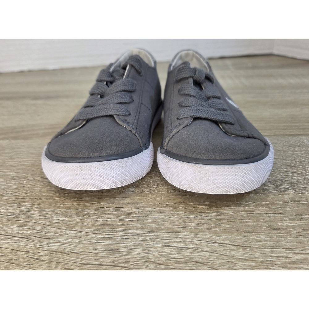 Polo Ralph Lauren Gray Canvas‎ Sneakers Shoes Size 6-gray Shoe For Boys Size 6 - Picture 6 of 11